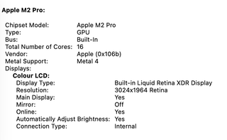Apple MacBook Pro 2023 14-Inch M2 Pro 512GB SSD Space Gray Laptop