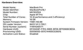 Apple MacBook Pro 2021 16-Inch M1 Pro 1TB SSD Laptop Space Gray