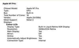 Apple MacBook Pro 2021 16-Inch M1 Pro 1TB SSD Laptop Space Gray