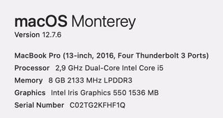 Apple MacBook Pro 2017 13-inch Core i5 512GB SSD Laptop Silver