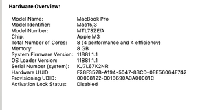 Apple MacBook Pro 14-inch M3 512GB Space Gray Laptop