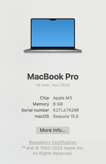 Apple MacBook Pro 14-inch M3 512GB Space Gray Laptop