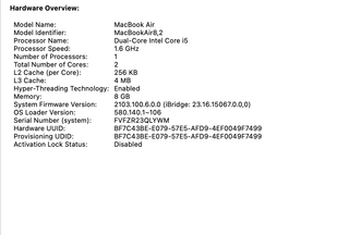 Apple MacBook Air 2019 13-inch Core i5 256GB SSD Rose Gold Laptop