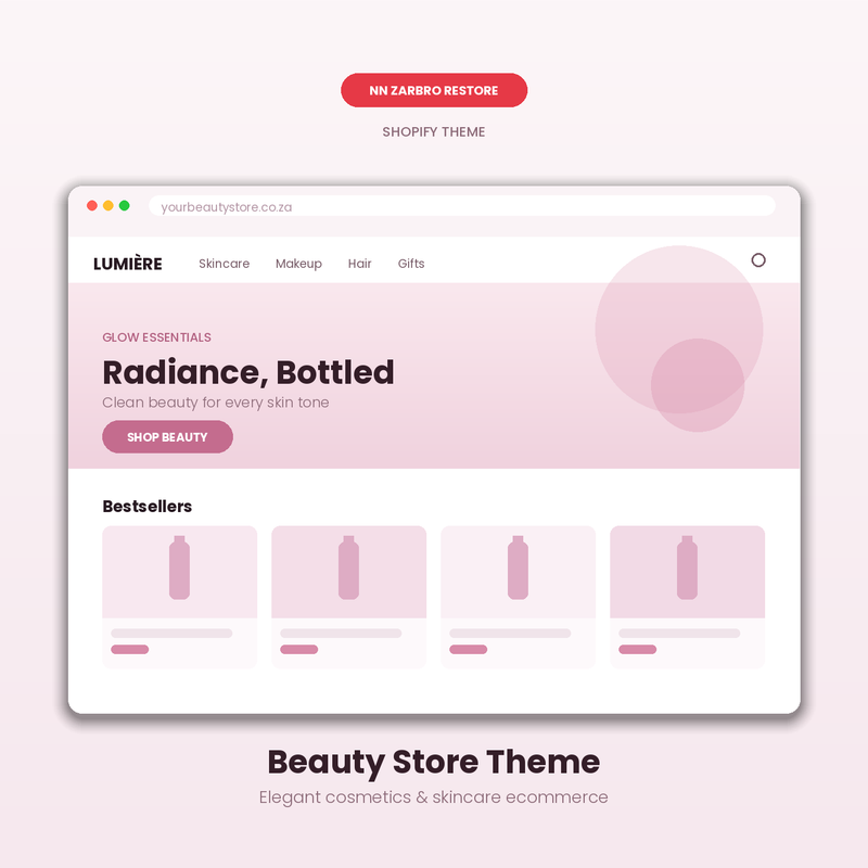 Shopify Beauty Store Theme – Elegant Cosmetics & Beauty Ecommerce Design