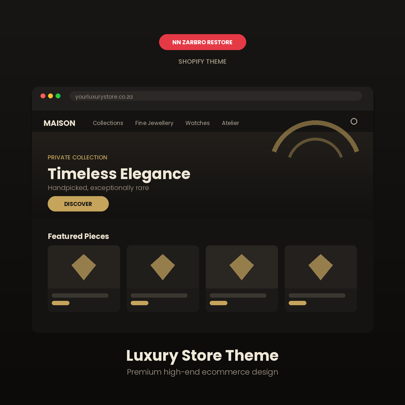 Shopify Luxury Store Theme – Premium High-End Ecommerce Design